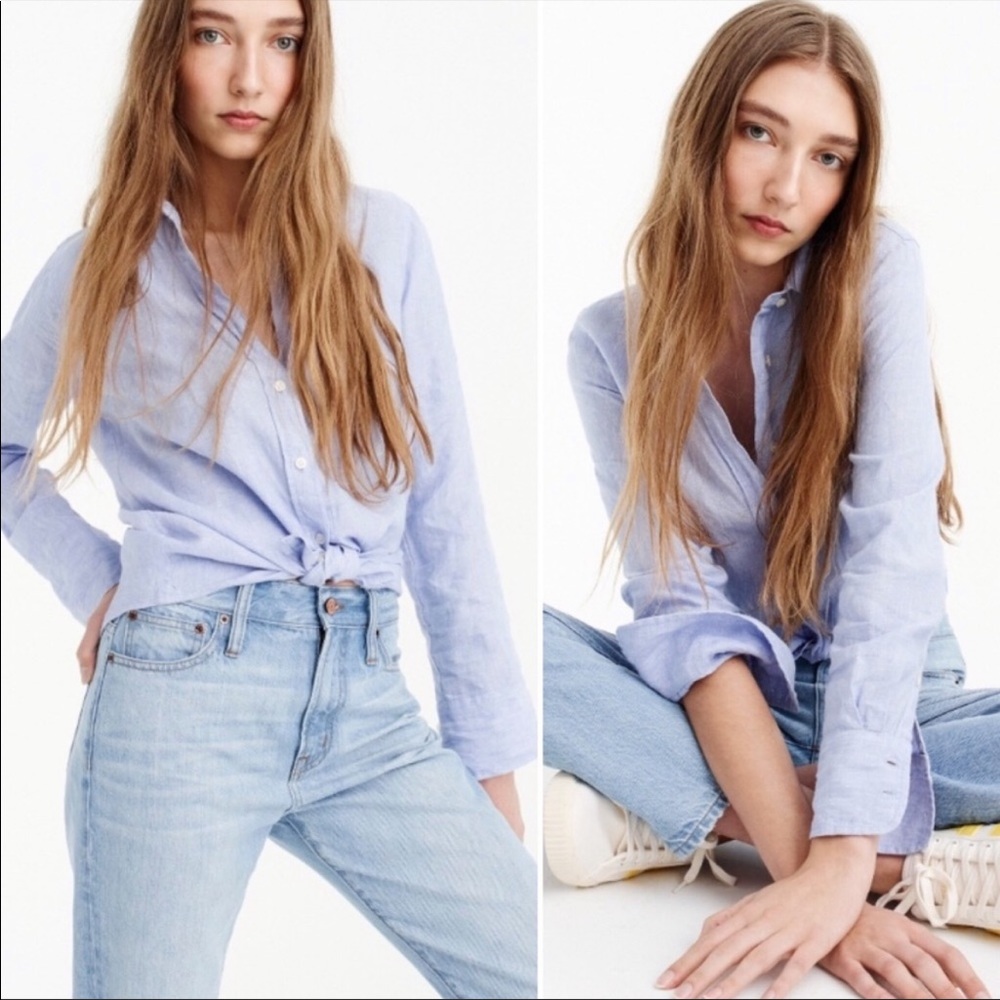 Baird McNutt Irish linen for J. Crew perfect fit size 4